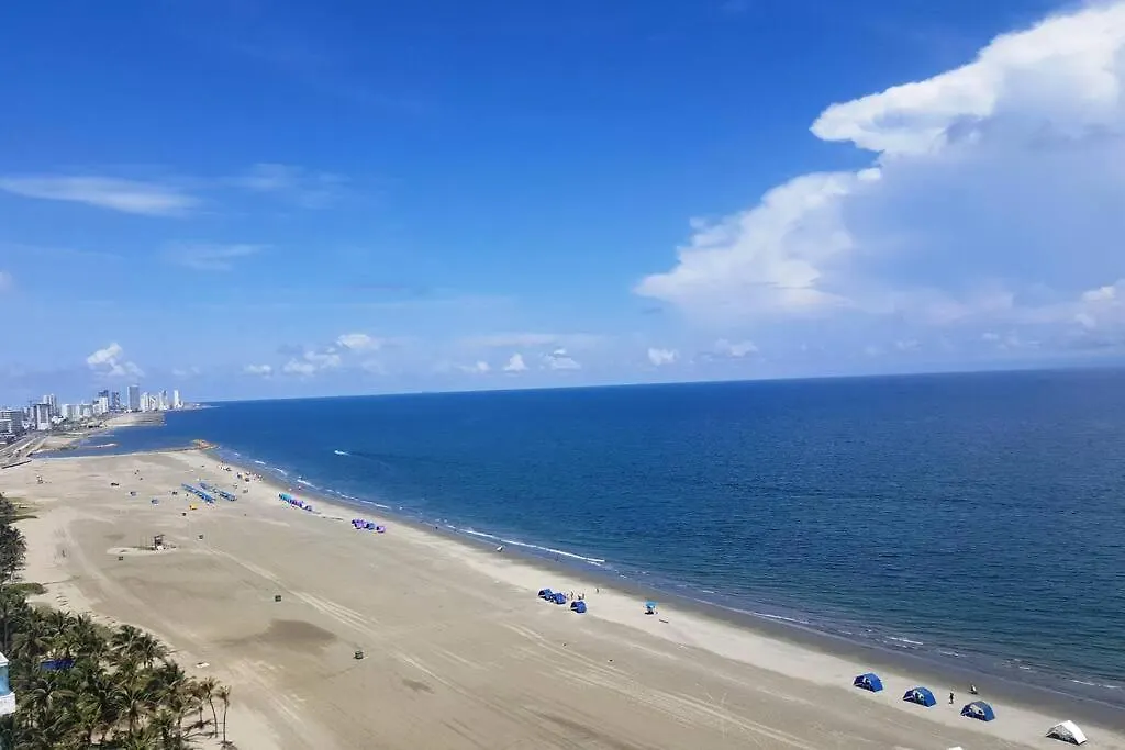 Zona Morros Cartagena Apto 2 Hab Con Jacuzzi Y Terraza Bbq, Wifi Y Frente A La Playa Apartment 0*,